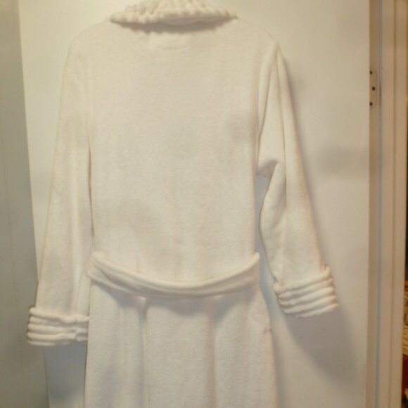 โจ Carole Hochman White Plush Fleece Robe | Size Large โจ - Picture 3 of 7